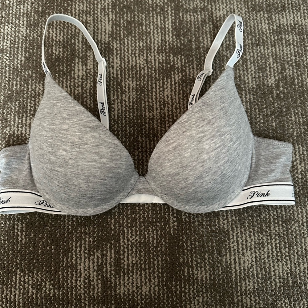 Victoria's Secret PINK Heather Gray Bra